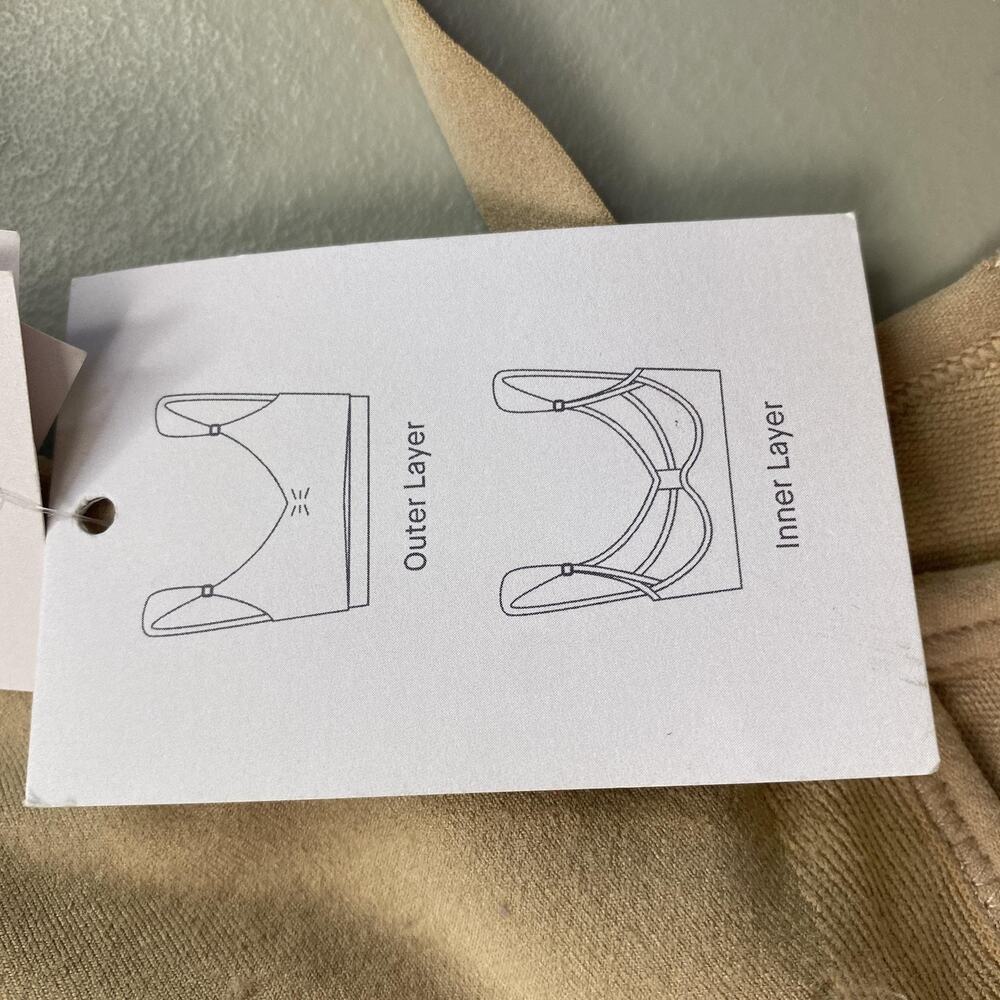 Auden Nursing Pumping Bra Womens Small Beige Wireless 2-in-1 Stretch Maternity - Picture 7 of 9